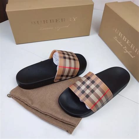 burberry slippers mens